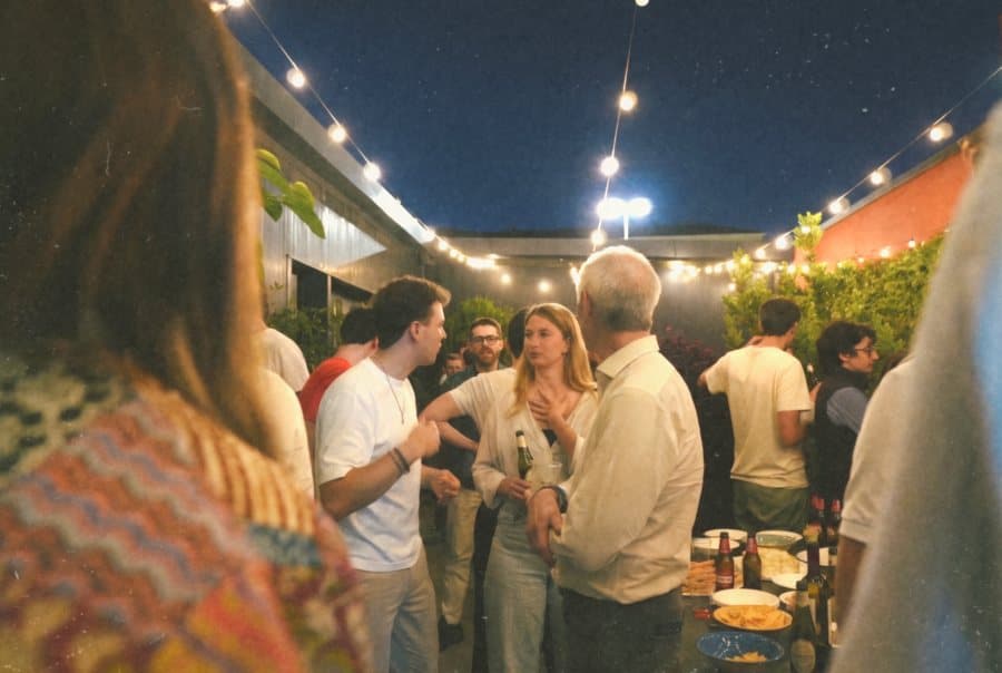 Il rooftop di un evento estivo