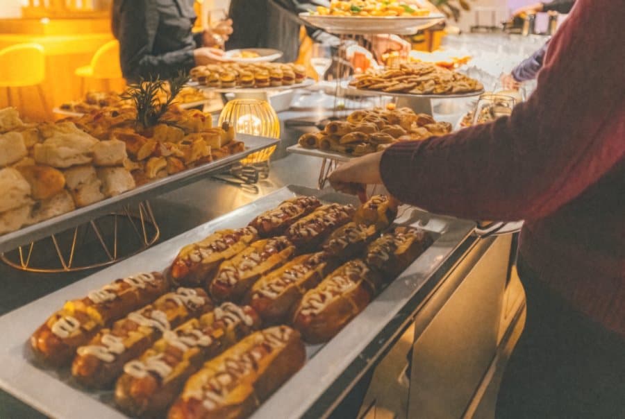 Il buffet di un hackathon
