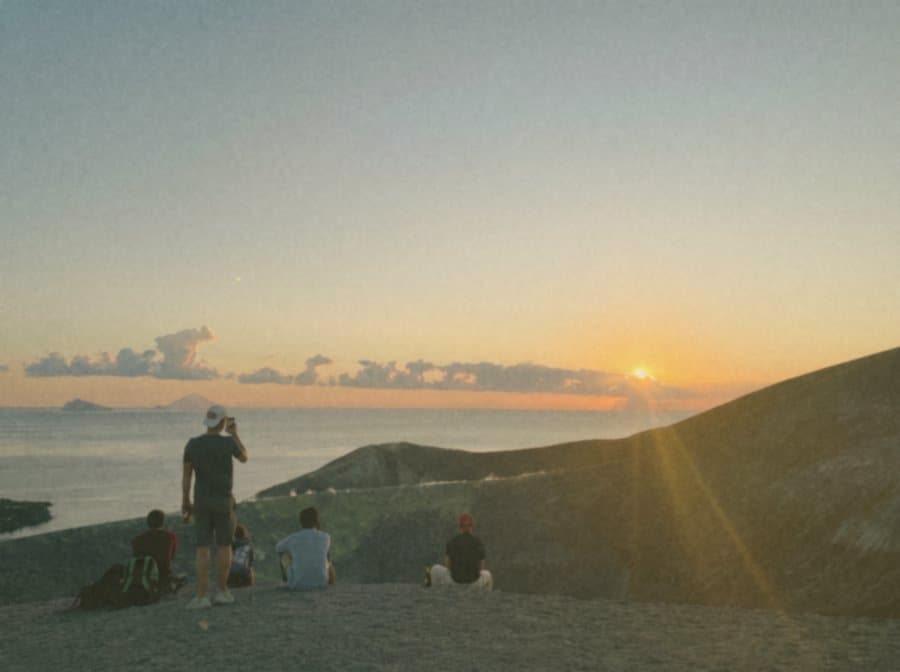 Il tramonto visto durante un retreat